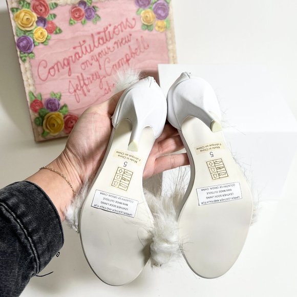 NIB Jeffrey Campbell Inaba, White Heels - Picture 5 of 6
